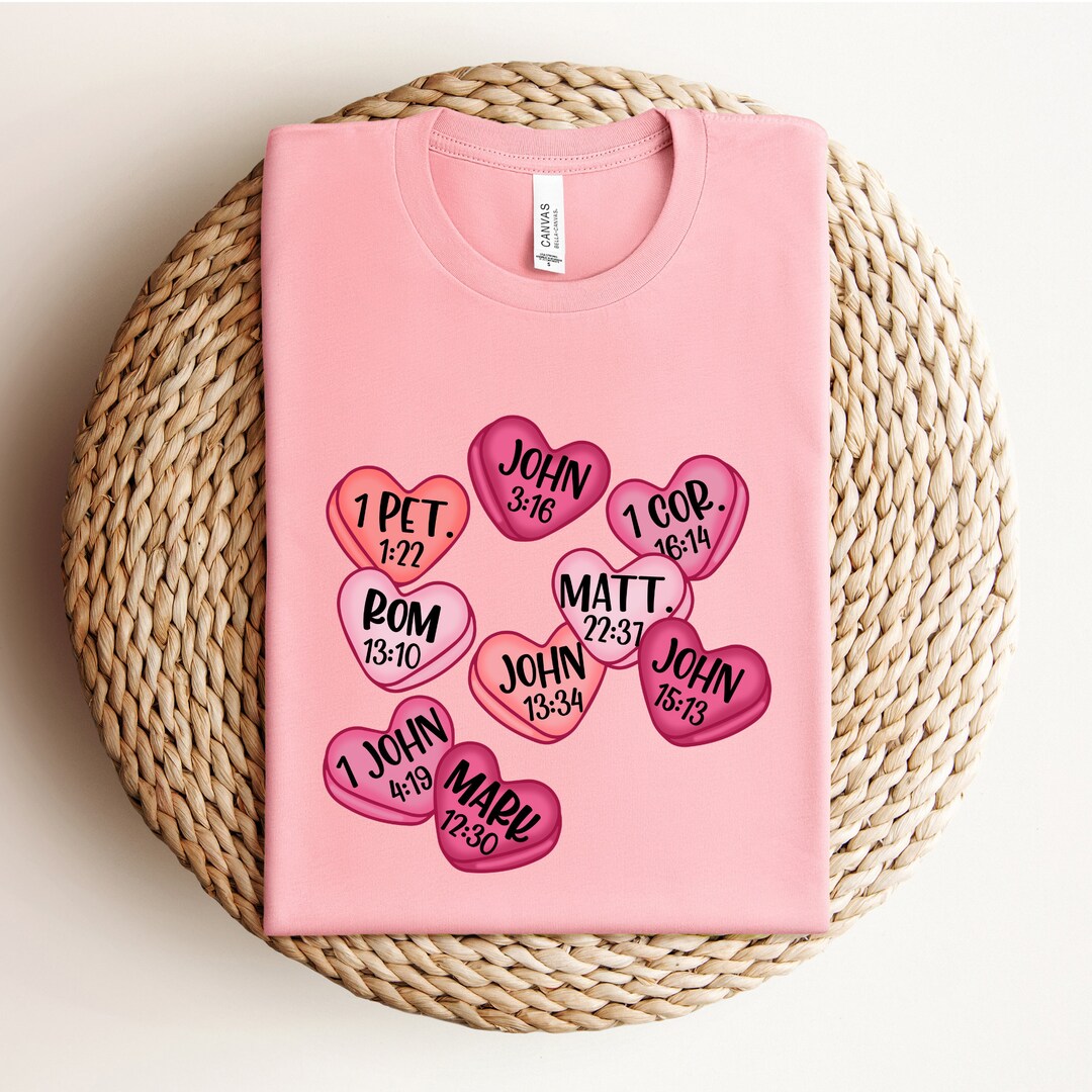 Candy Heart Affirmations Valentines Day Tee - Etsy