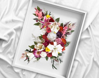 Wedding Flower Preservation Shadow Box: Custom 3D Floral Preservation Art (DEPOSIT ONLY) 24X30