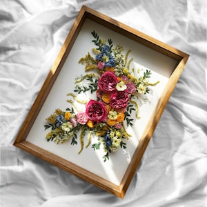 Wedding Flower Preservation Shadow Box: Custom 3D Floral Preservation Art (DEPOSIT ONLY) 18X24 imagem 1