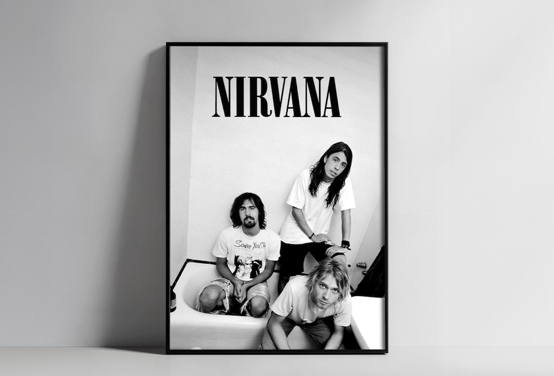 Nirvana Poster Print Iconic Music Wall Art Vintage Rock Decor Etsy — free download