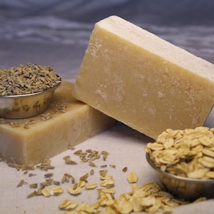 Gentle Lavender Oatmeal Bar Soap, Soap for Eczema, Soap for Dry Skin