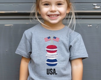 Toddler and Kids USA Shirt, Baby Summer Games Shirt, 4th of July Outfit