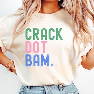 Comfort Colors® Mahjong Crack Dot Bam Shirt, American Mahjong, Funny Game Outfit, Mahjong Player, Mahjong Gift for Game Night