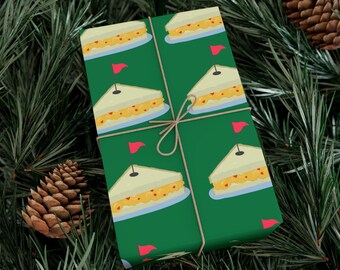 Funny Golf Wrapping Paper, Pimento Cheese Paper, Augusta Golf Party, Golf Dad Gift