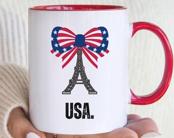 2024 USA Mug, Patriotic Travel Mug, Paris France Summer Games