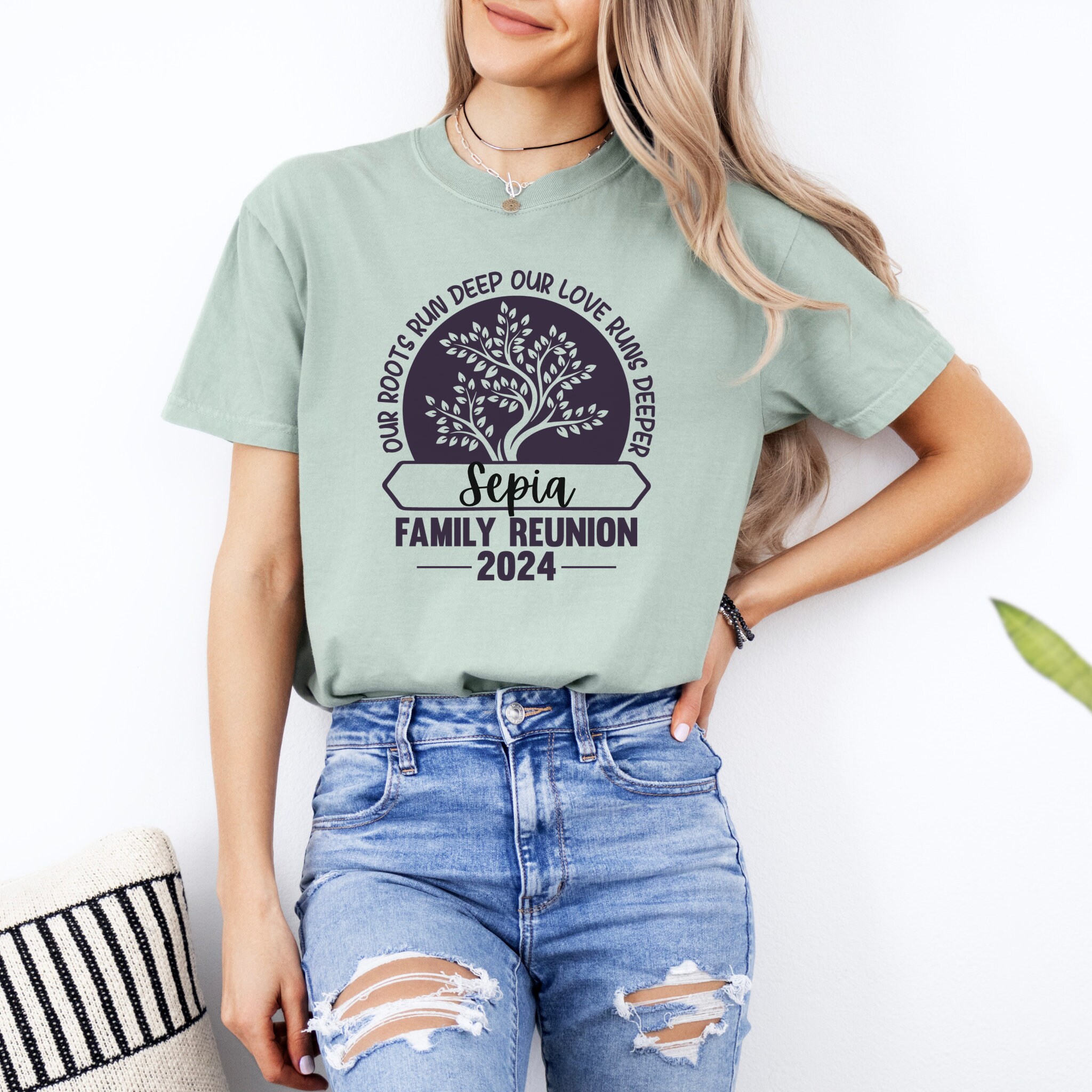 Family Reunion 2024 Comfort Colors T-shirt, Personalized Family Reunion ...