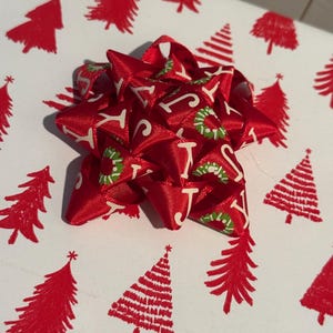 Eco-Friendly Christmas Joy: Reusable Satin Ribbon Bow