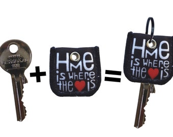 Key marker Schlüzi home is where the heart is