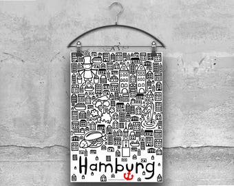 City Poster Hamburg