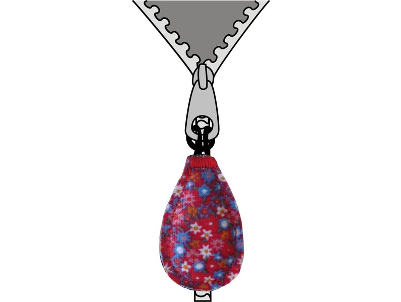 Zipper pendant ZiP-PAL flowers image 1