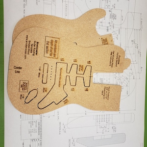 Stratocaster Guitar Template With Blueprints Etsy Stratocaster Guitar Template With Blueprints Etsy