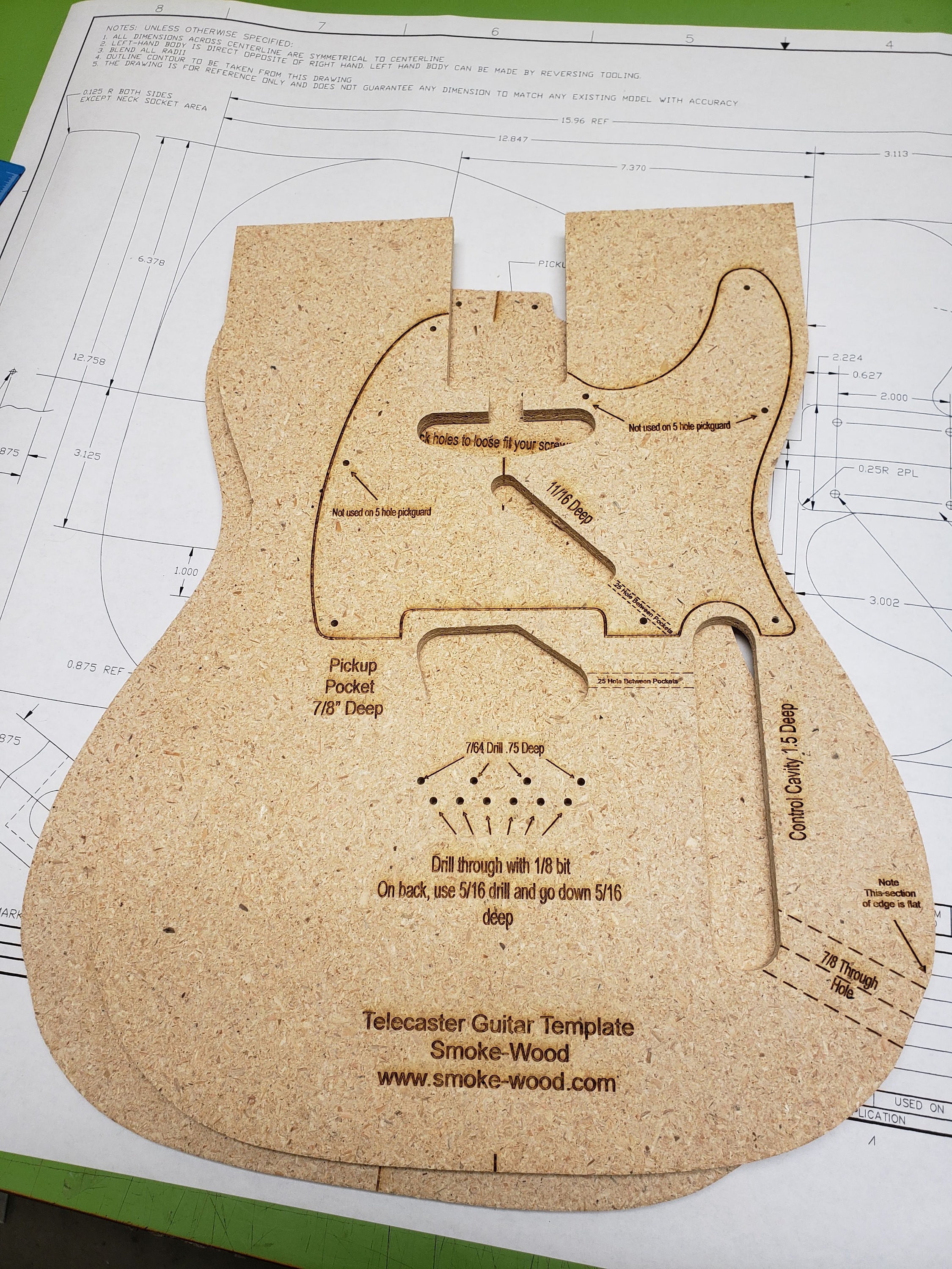 Telecaster Guitar Template Etsy Telecaster Guitar Template Etsy