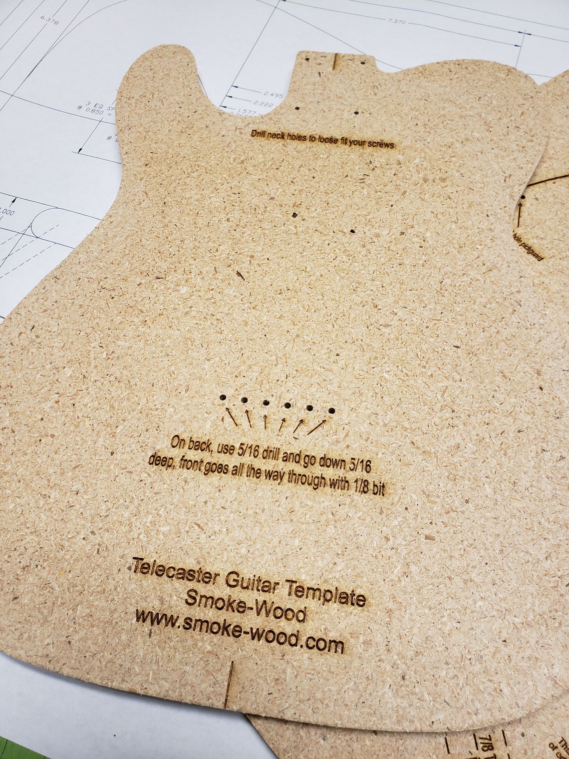 Telecaster Guitar Template Etsy