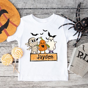 Custom Halloween Shirt, Personalized Name Shirt, Halloween Kids Shirt, Spooky Kids Shirt, Halloween Party Shirt, Spooky Season Shirt