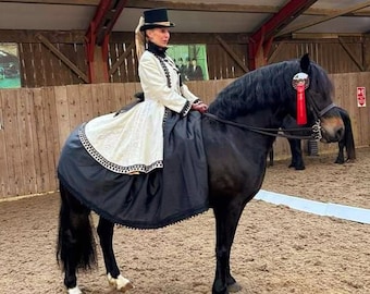 15.2hh Ride Astride Concours D'Elegance horse skirt pdf sewing pattern, pdf instant download,