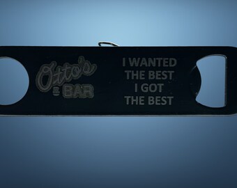 Bottle opener personalized