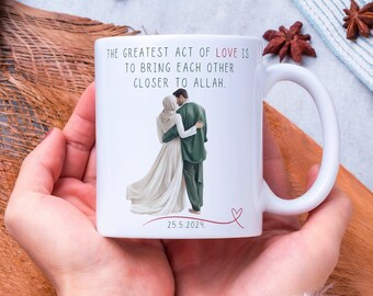 Personalized Mug For Couple, Mug For Muslim Couple, Ramadan Gift, Eid Gift, Mug for Muslim Husband, Mug for Muslim Wife, Wedding Gift, Gifts