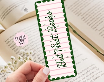 But First Books Bookmark / One more Chapter Bookish Bookmark / Book Lover Gift / Bookish Merch / Spicy Reader / Reading Lover