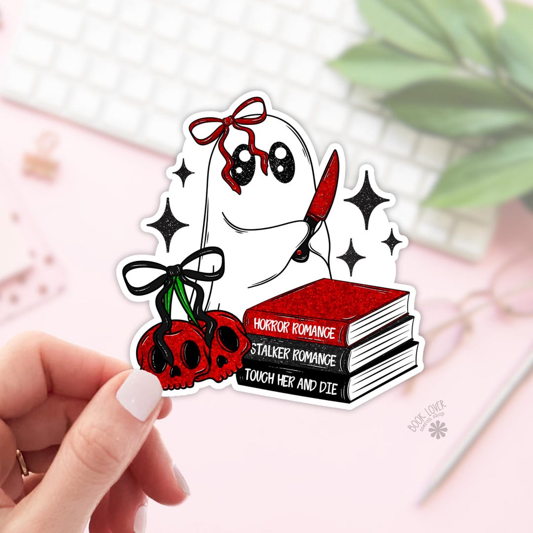 Horror Romance Stickers / Bookish Ghost Stickers / Book Lover Gift ...
