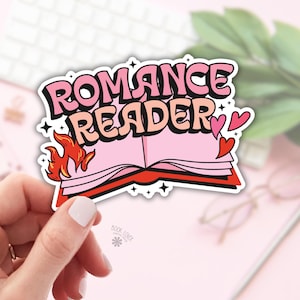 Romance Reader Sticker / Bookish Stickers / Book Lover Gift / Bookish Merch / Kindle Sticker / Smut Reader / Reading Lover / E-Reader