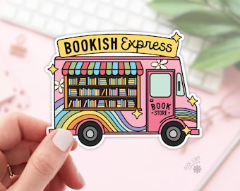 Bookish Express Bookstore Stickers / Bookish Stickers / Book Lover Gift / Bookish Merch / Kindle Sticker / Smut Reader / Reading Lover
