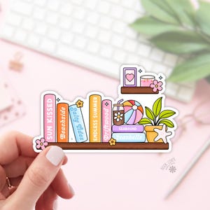 Summer Shelf Stickers / Bookish Stickers / Book Lover Gift / Bookish Merch / Kindle Sticker / Smut Reader / Reading Lover / E-Reader