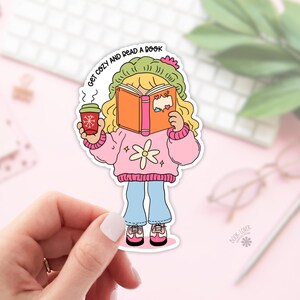 Soyez confortable et lisez un livre / Stickers livresques / Cadeau pour amoureux des livres / Merch livresque / Sticker Kindle / Smut Reader / Amateur de lecture
