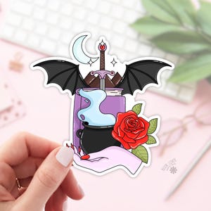 Fantasy Acotar Book Stickers / Bookish Stickers / Book Lover Gift / Bookish Merch / Kindle Sticker / Smut Reader / Reading Lover / E-Reader