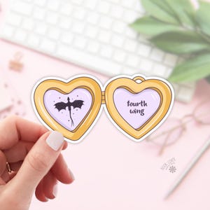 Fourth Wing Stickers / Bookish Stickers / Book Lover Gift / Bookish Merch / Kindle Sticker / Smut Reader / Reading Lover / E-Reader