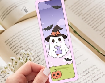 Cute Ghost Bookmark / Halloween Bookish Bookmark / Book Lover Gift / Bookish Merch / Fall Reader / Reading Lover