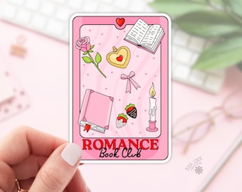 Romance Book Club Tarot Card Stickers / Bookish Stickers / Book Lover Gift / Bookish Merch / Kindle Sticker / Smut Reader / Reading Lover