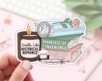 Smells Like Historical Romance Stickers / Bookish Stickers / Book Lover Gift / Bookish Merch / Kindle Sticker / Smut Reader / Reading Lover