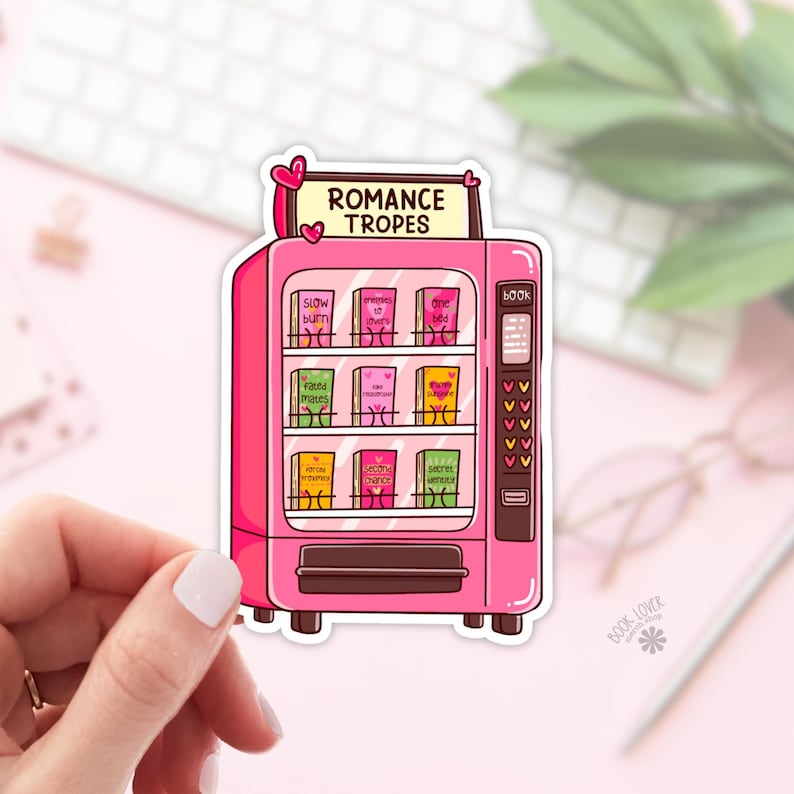 Romance Tropes Stickers / Bookish Stickers / Book Lover Gift / Bookish Merch / Kindle Sticker / Smut Reader / Reading Lover / E-Reader image 1