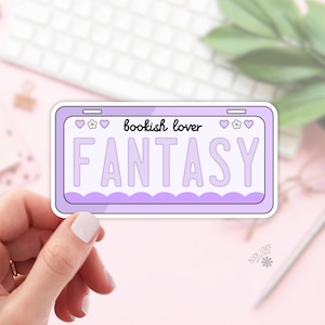 Stickers fantaisie pour assiette / Stickers livresques / Cadeau pour amoureux des livres / Merch livresque / Sticker Kindle / Fantasy Reader / Amateur de lecture / E-reader
