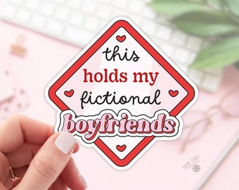 Fictional Boyfriends Stickers / Bookish Stickers / Book Lover Gift / Bookish Merch / Kindle Sticker / Smut Reader / Reading Lover / E-Reader