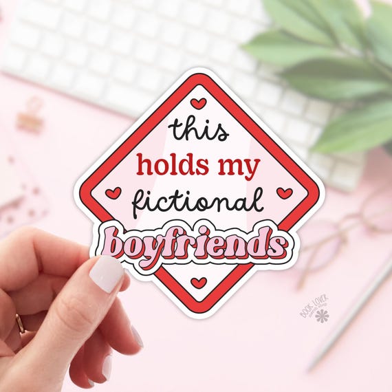 Fictional Boyfriends Stickers / Bookish Stickers / Book Lover Gift / Bookish Merch / Kindle Sticker / Smut Reader / Reading Lover / E-Reader