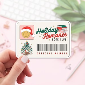 Autocollants romantiques de club de lecture de vacances / Autocollants livresques de Noël / Cadeau pour amoureux des livres / Marchandise livresque / Sticker Kindle / Smut Reader