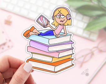 Pegatinas para amantes de los libros / Pegatinas para amantes de los libros / Regalo para amantes de los libros / Merchandising para Kindle / Lector de obscenidades / Amante de la lectura / Lector electrónico