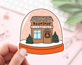 Pegatinas de librería de invierno / Pegatinas para amantes de los libros / Regalos para amantes de los libros / Merchandising para amantes de los libros / Pegatinas para Kindle / Lectores de Smut / Amantes de la lectura / Lectores electrónicos