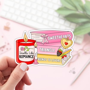 Smells Like Romance Stickers / Bookish Stickers / Book Lover Gift / Bookish Merch / Kindle Sticker / Smut Reader / Reading Lover / E-Reader