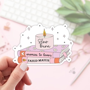 Stickers à combustion lente / Ennemis des amoureux / Fated Mates / Stickers livresques / Cadeau pour amoureux des livres / Produits livresques / Sticker Kindle / Smut Reader