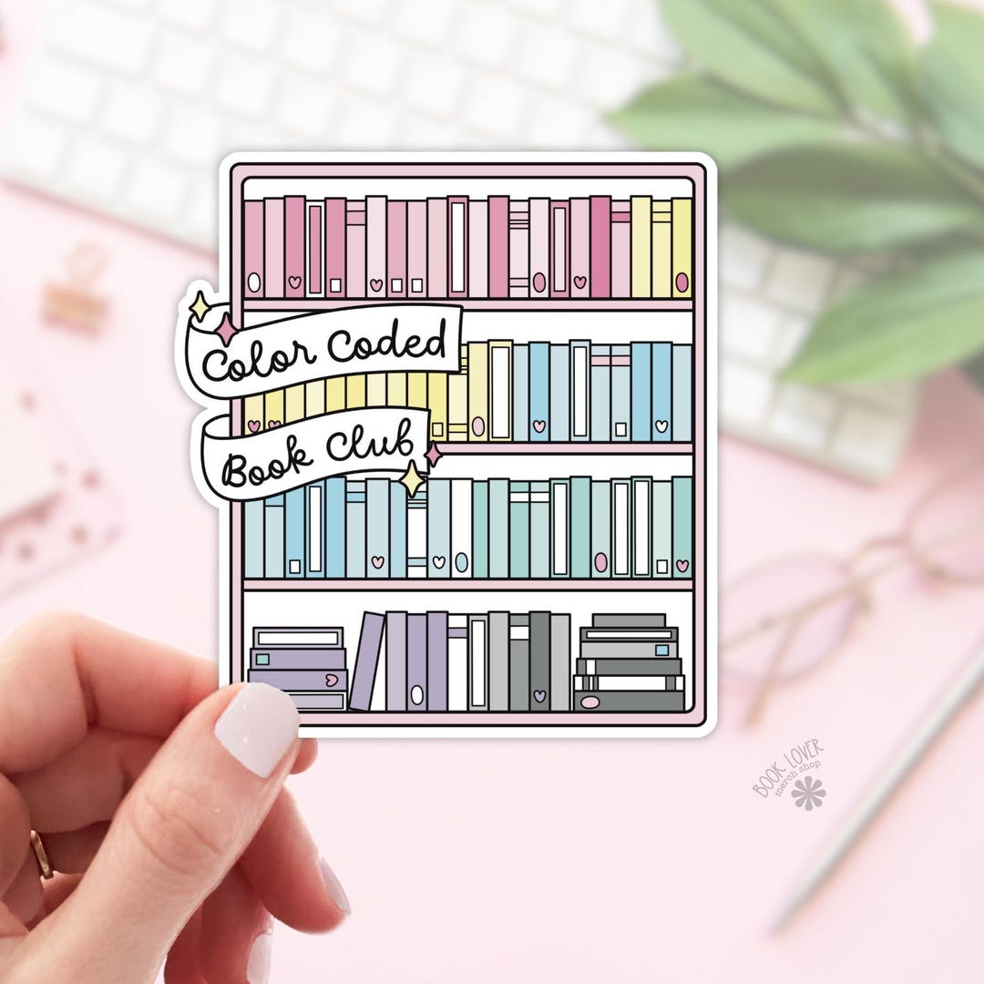 Color Coded Book Club Stickers / Bookish Stickers / Book Lover Gift ...