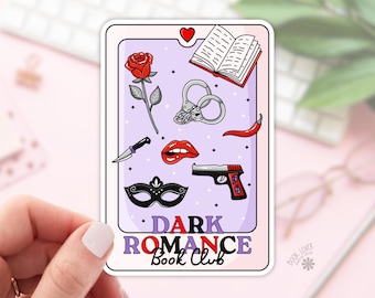 Dark Romance Book Club Stickers / Bookish Stickers / Book Lover Gift / Bookish Merch / Kindle Sticker / Smut Reader / Reading Lover