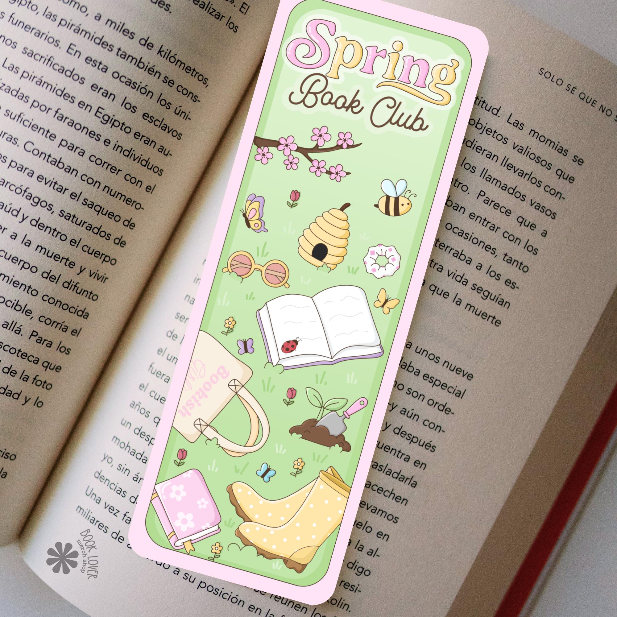 Spring Book Club Bookmark / Bookish Bookmark / Book Lover Gift ...