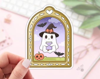 Leuke spookstickers / Halloween-schoolgaande stickers / cadeau boekenliefhebber / leesgrage merchandise / Kindle-sticker / Smut Reader / Reading Lover / E-Reader