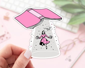 Take Me Away Stickers / Bookish Stickers / Book Lover Gift / Bookish Merch / Kindle Sticker / Smut Reader / Reading Lover / E-Reader