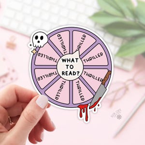 Stickers thrillers/Autocollants livresques/Cadeau pour amoureux des livres/Produits livresques/Autocollants Kindle/Lecteur de thrillers/Amateur de lecture