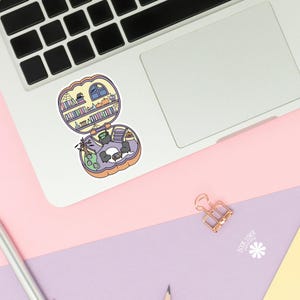 Spooky Library Stickers / Halloween Bookish Stickers / Book Lover Gift / Bookish Merch / Kindle Sticker / Smut Reader / Reading Lover image 2