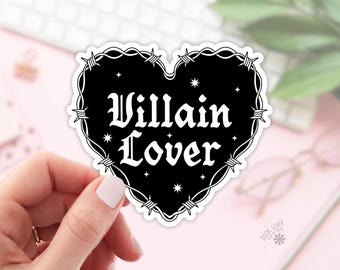 Villain Lover Stickers / Bookish Stickers / Book Lover Gift / Bookish Merch / Kindle Sticker / Smut Reader / Reading Lover / E-Reader