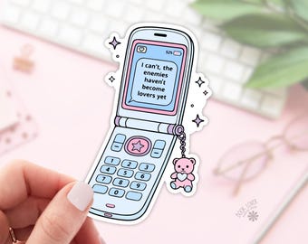The Enemies Havent Become Lovers Stickers / Bookish Stickers / Book Lover Gift / Bookish Merch / Kindle Sticker / Reading Lover